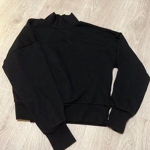Black high neck sweatshirt/sweater